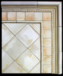 Concept Panel Dijon/Honeycomb on Basix handmade tile