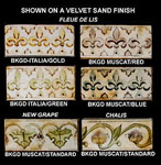 Early Vintage hand painted tile-velvet Sand