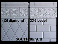 Handmade Tile-South Beach-Rhomboid & Bevel
